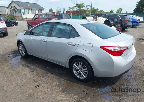 2015 Toyota Corolla Le Premium from USA, damaged, VIN 2T1BURHE0FC424746